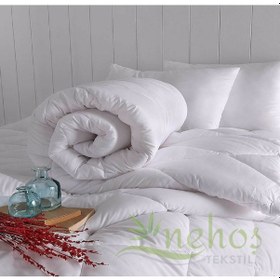 Resim Tek Kişilik Antibakteriyel Mikrofiber Saten Beyaz Yastık Yorgan 