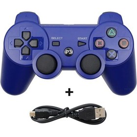 Resim Kablosuz Denetleyici Desteği Bluetooth Ps3 Konol Joystick Playstation 3 Joy Blue 