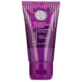 Resim Bee Beauty Parıltılı Soyulabilir Mor Maske 50 ml 