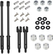 Resim Samdoo Axial Scx24 90081 Rc Araba İçin Genişletilmiş Çelik Sürücü Ekseni Seti Ön+arka 