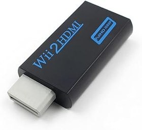 Resim Vientiane Wii - HDMI adaptör dönüştürücü, tüm Wii ekran modlarını destekler, stereo ses ve 720P 1080P HD video çıkışı ile HDMI ve 3,5 mm soket üzerinden, TV monitörü televizyon değişken çözünürlük (siyah) için 