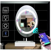 Resim GLOBAL LED MIRROR 100x80 Cm Bluetoothlu Makyaj Aynalı Dokunmatik Tuşlu Buğulanmayan Ledli Banyo Aynası 