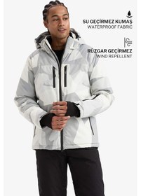 Resim Defacto Defactofit Kayak Montu Su İtici Rüzgar Geçirmez Kapüşonlu Fermuarlı Ultra Korumalı A7116ax25wngr91 Gri-gr91 