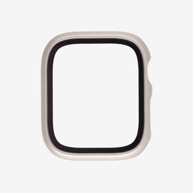 Resim Quse Apple Watch ile Uyumlu Kasa Koruyucu Kılıf, 360° Tam Koruma, Ekran Koruyuculu Klasik Tasarım, Series 10/11 42mm / 46mm, 45mm, 44mm, 41mm, 40mm, 38mm (Starlight, Series 10/11 42mm) 