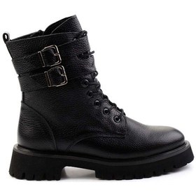 Resim Siyah Leather Kadın Bot & Bootie K02044001545 Siyah 