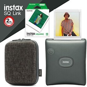 Resim Fujifilm Instax SQ Link Yeşil Ex D Akıllı Telefon Yazıcısı Ve Hediye Seti 3 