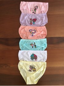 Resim LEYNA BUTİK Kız Çocuk Baskılı Külot 12'li Paket 
