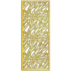 Resim Liar Dekor Liar Ahşap Seperatör (Paravan) - KSP-97 - (10 mm) - (69 cm x 139 cm) - (Gold) 