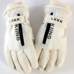 Resim 1 Çift Kadın Profesyonel Kayak Eldiveni Kış Sıcaklığı -20°C/ -4°F Soğuk Hava Eldivenleri Dokunmatik Erişim ile, Tam Parmak Kapsama, Bej/Beyaz Renk, Kayak, Snowboard, Yürüyüş için Non-Elastik Uygunluk - Başlangıç ve Uzmanlar için İdeal, Kayak Aksesuarları, Snowboard Ekipmanları, Günlük Dış Giyim, Şık Kış Giyim, Dayanıklı Kış Giyim, Snowboard Aksesuarları, Spor Tasarımı, Yüksek Kaliteli Malzeme, Uzman Kayakçılar 