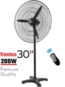 Resim SONREİR Ventus 30" (75 cm) Sanayi Tipi Duvar Vantilatörü 200W Güç Uzaktan Kumandalı Yüksek Performanslı Fan 