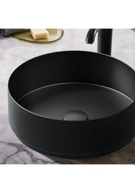 Resim Alape Yuvarlak Çanak Lavabo - Mat Siyah - 40 Cm - 3222000240 Mat Siyah 
