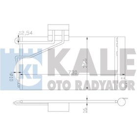 Resim KALE 387800 Klima Radyatoru Kondenser Al/Al (Mercedes-Benz: 200-240-280-320-350-500-C160-C180-C200-C230-C240-C2 (WE628911) 