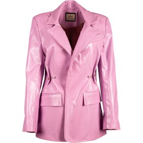 Resim Gaia Deri Blazer - Lila / 1 