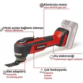 Resim Einhell TP-MG 18 Li BL - Solo Akülü Raspalama 
