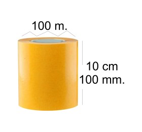 Resim Çift Taraflı Şeffaf Sarı Bant 100 M. Uzunlukta 100 Mm Eninde 1 