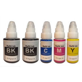 Resim Durucopy Duruink Cnon Pixma G3416 GI-490 UYUMLU MÜREKKEP SETİ 2x135ml Siyah + 3x70ml Renkli 