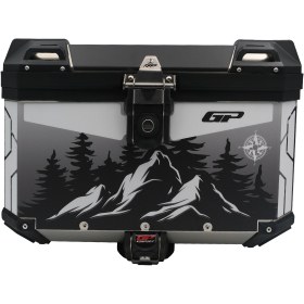 Resim GP KOMPOZİT DSN05 Universal 57 lt Desenli Alüminyum Motosiklet Çantası 