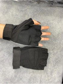 Resim Outdoor One Taktik Eldiven Kemiksiz Haki-Siyah-Bej 