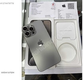 Resim Apple iPhone 15 Pro Max İkinci El TR | 256 GB | Natürel Titanyum 