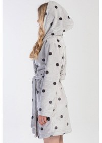 Resim Kadın Welsoft Kapüşonlu Kısa Gri Sabahlık C9t2n1o304 001 