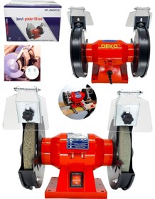 Resim DEKO TURKEY 600W Turbo Motorlu Bakır Sargı RED Çark Motoru - Profesyonel Zımpara ve Bileme Makinesi 150 mm 