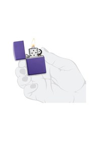 Resim Ehediye Zippo Çakmak Mor Reg Purple Matte 237-078686 