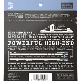 Resim D'Addario EPS170-5 XL ProSteels 5 Telli Bas Gitar Teli - Regular Light (45-130) 