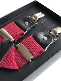 Resim Yage 3,5 Cm Bordo Pantolon Askısı 