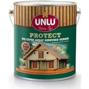 Resim Ünlü Protect Vernikli Dış Cephe Ahşap Koruyucu Beyaz 2,5L 