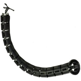 Resim Techmaster Yuvarlak Kablo Düzenleyici Masa Altı Omurga Kablo Kanalı Siyah 