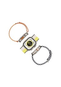 Resim Fitsmart Amax Ultra Watch Akıllı Saat + 7 Adet Kordon (İthalatçı Garantili) 