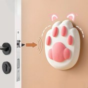 Resim 2 Adet Kedi Pençesi Kapı Durdurucu - Çarpışma Önleyici, Sessiz Tampon Ped Banyo & Ev Dekoru İçin 