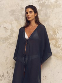 Resim Bodrum Ties Kaftan - Navy - Navy / One Size 
