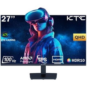 Resim KTC H27T27 27" 7 MS 100 Hz FreeSync IPS WQHD LED Monitör 