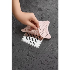 Resim PremiumPort Yıldız Şekilli Silikon Gider Süzgeci, Duş ve Lavabo Için Su Geçirici 