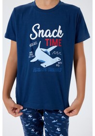 Resim Rolypoly Erkek Çocuk Lacivert Pijama Takım Rp3743-c-v1 