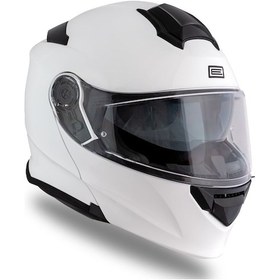 Resim Delta Basic Beyaz Çene Açılır Kask C2 Beyaz 