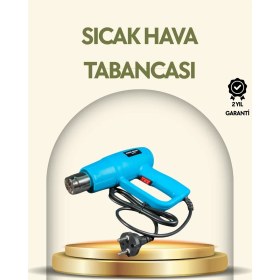 Resim Rivera Tech Rvrtch 2000W Profesyonel 2 Kademeli Isı Tabancası Sıcak Hava Üfleme 
