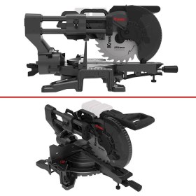 Resim Kress KH483.9 40VOLT 1400W 254MM Kömürsüz Kızaklı Bluetooth Bağlantılı Profesyonel Gönye Kesme (Akü Dahil Değildir) 