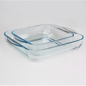 Resim Paşabahçe Borcam Ikili Kare Tepsi 