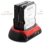 Resim Mx2480 Harici Usb 2.0 2.5- 3.5 Ide+sata Hdd + Kart Okuyucu Docking 