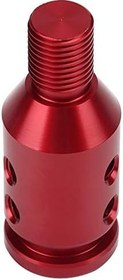 Resim Jiawu Vites Topuzu, Araba Adaptörü Alüminyum Aşınmaya dayanıklı Araba Vites Topuzu Adaptörü, Vida Anahtarı Ile Profesyonel Kullanım Için Kauçuk Aksesuar (kırmızı) 