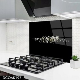 Resim Cam Ocak Arkası Koruyucu | Çiçek 