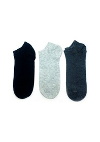 Resim Ozzy Socks 3'Lü Unisex Dikişsiz Patik Çok Renkli 
