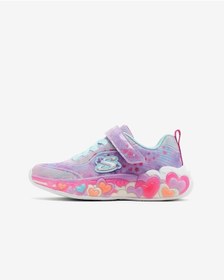Resim Skechers Eternal Heart Lıghts Büyük Kız Çocuk Mor Işıklı Spor Ayakkabı 302696l Lvmt Mor 