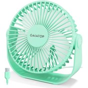 Resim Sessiz Ve Taşınabilir 3 Hızlı Usb Masa Vantilatörü Yeşil 