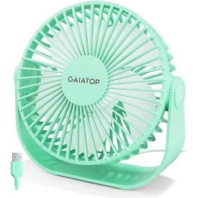 Resim Sessiz Ve Taşınabilir 3 Hızlı Usb Masa Vantilatörü Yeşil 