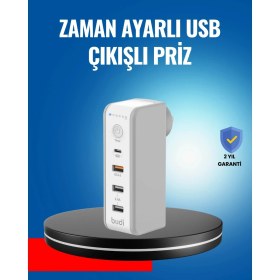 Resim Prativas Ev Ofis Için Zaman Kontrollü Çoklu Şarj 