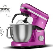 Resim Karaca Mastermaid Chef Pro Çift Kollu Stand Mikser Fushia Love 1750W 