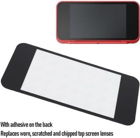 Resim 2 adet Top Screen objektif, yeni 2DS XL için, yapıştırıcılı yedek kapak, kırılmış, çizilmiş veya hasarlı üst ekranlar için, birinci sınıf reçineden üretilmiştir 
